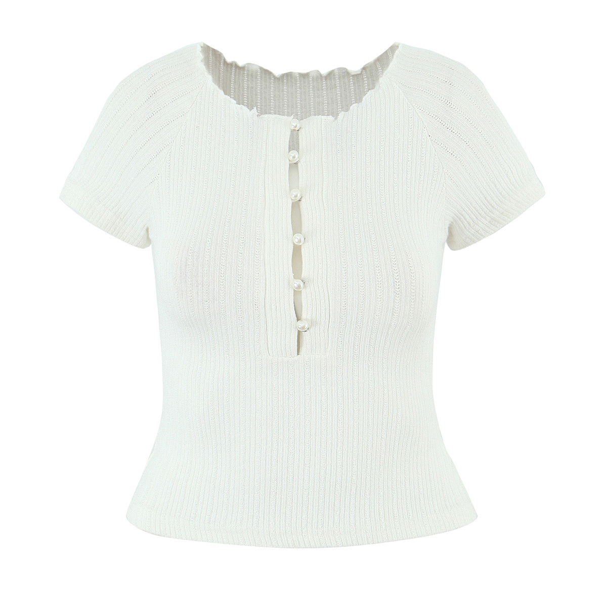 Blouse Off Shoulder - Atasan Wanita Musim Panas 2026, Manis