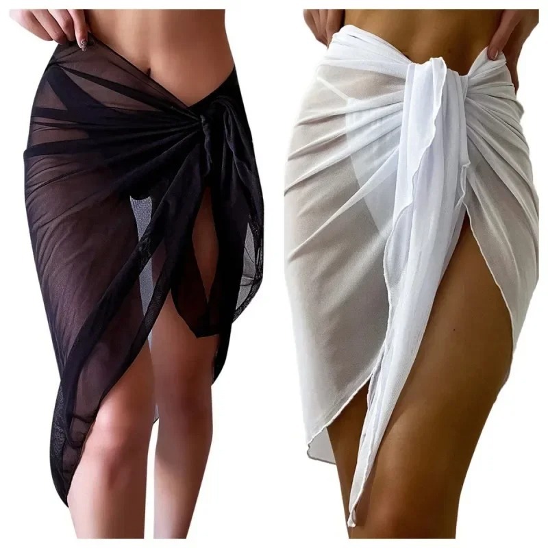 Cover Up Kaftan - Gaun Pantai Musim Panas Bungkus Tipis