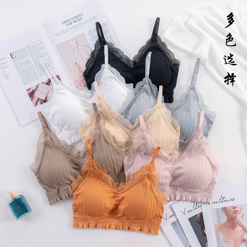 Bra Push Up Lingerie seksi 3D, - Bralette Triangle Set ulasan dan harga