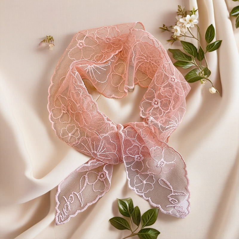Syal Sutra Perancis Renda Ikat - Headband Summer Knit ulasan dan harga