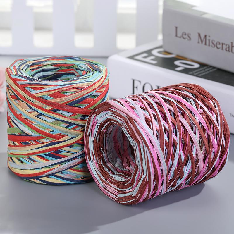 200M Tali Kertas Rafia Benang  - Crochet Bag Raffia ulasan dan harga
