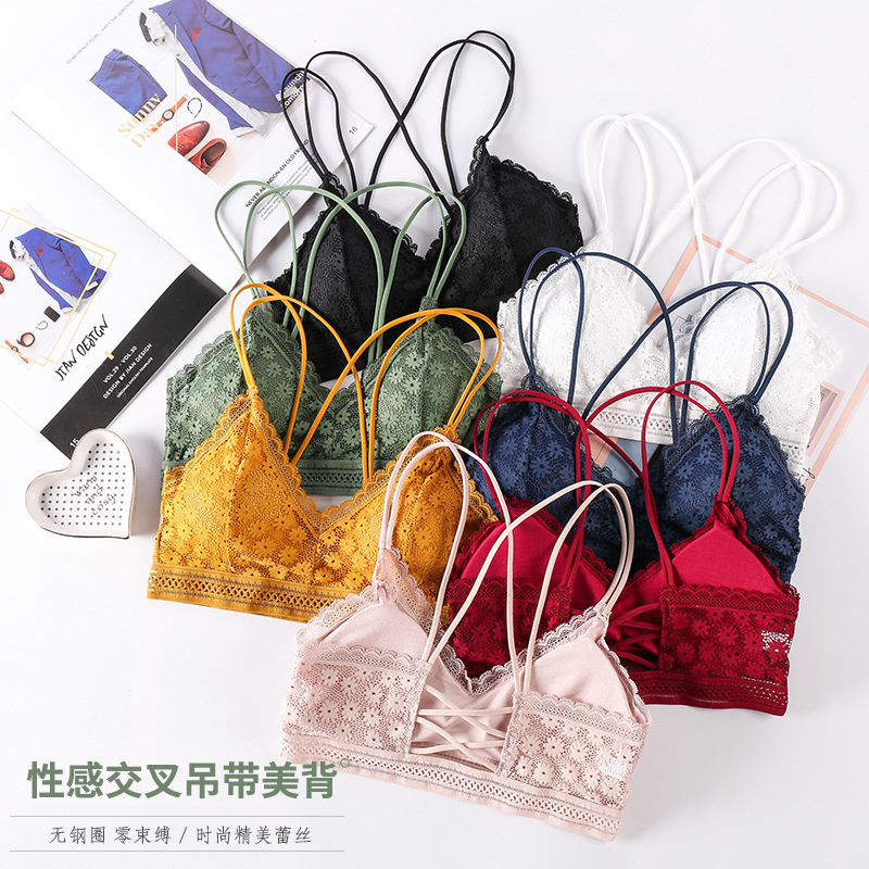 3D Seksi Pakaian Dalam Wanita  - Bralette Triangle Set ulasan dan harga